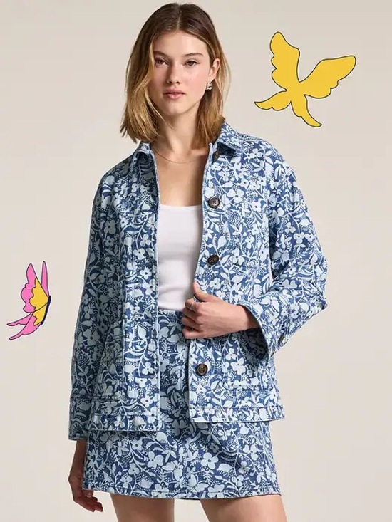 Anna Sui Jackets & Blazers - Old Navy x Anna Sui Denim Chore Jacket